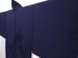 Photo2: 6115T01z330 Vintage Japanese Kimono Silk See through DOCHUGI Dark navy (2)