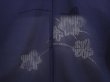 Photo3: 6115T01z330 Vintage Japanese Kimono Silk See through DOCHUGI Dark navy (3)