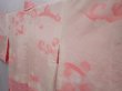 Photo7: 6115T06z430 Vintage Japanese Kimono Silk SHIBORI HAORI  Pink (7)