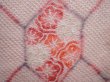 Photo4: 6115T08z550 Vintage Japanese Kimono Silk SHIBORI HAORI Flowers Light pink (4)