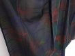 Photo3: 6115T09z480 Vintage Japanese Kimono Silk See through KOMON Stream Black (3)
