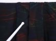 Photo8: 6115T09z480 Vintage Japanese Kimono Silk See through KOMON Stream Black (8)