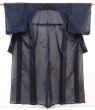 Photo1: 6115T10z290 Vintage Japanese Kimono Silk See through KOMON Maple Black (1)