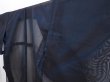 Photo2: 6115T10z290 Vintage Japanese Kimono Silk See through KOMON Maple Black (2)