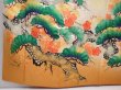 Photo6: 6115T11z1020 Vintage Japanese Kimono Silk FURISODE Pine Dark yellow (6)