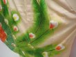 Photo4: 6115T13z1160 Vintage Japanese Kimono Silk FURISODE Peacock feather Off-white (4)