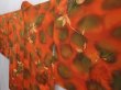 Photo2: 6119T02z580 Vintage Japanese Kimono Silk HAORI Flower Orange-Red (2)