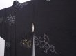 Photo2: 6119T03z620 Vintage Japanese Kimono Silk HAORI Karakusa Black (2)
