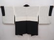 Photo7: 6119T05z620 Vintage Japanese Kimono Silk HAORI Princess Black (7)