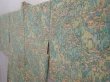 Photo2: 6119T07z570 Vintage Japanese Kimono Silk HAORI  Pistachio green (2)