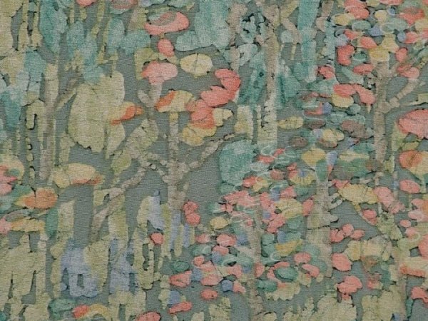 Photo4: 6119T07z570 Vintage Japanese Kimono Silk HAORI  Pistachio green (4)