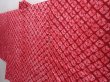 Photo2: 6119T08z310 Vintage Japanese Kimono Silk HAORI  Red-Pink (2)