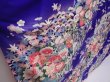Photo3: 6119T10z1020 Vintage Japanese Kimono Silk FURISODE Flowers Dark lavender (3)