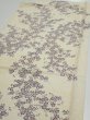 Photo3: 2H02z60  Japanese Kimono Silk  FABRIC Sakura Off-white 41.7x14.6 (3)