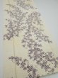 Photo4: 2H03z90  Japanese Kimono Silk  FABRIC Sakura Off-white 63.8x14.4 (4)