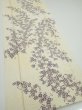 Photo2: 2H05z90  Japanese Kimono Silk  FABRIC Sakura Off-white 63.8x14.4 (2)