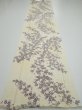 Photo7: 2H05z90  Japanese Kimono Silk  FABRIC Sakura Off-white 63.8x14.4 (7)