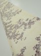 Photo1: 2H07z40  Japanese Kimono Silk  FABRIC Sakura Off-white 55.9x7.1 (1)