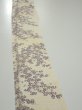 Photo3: 2H07z40  Japanese Kimono Silk  FABRIC Sakura Off-white 55.9x7.1 (3)