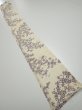 Photo5: 2H07z40  Japanese Kimono Silk  FABRIC Sakura Off-white 55.9x7.1 (5)