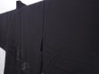 Photo2: 6120T01z320 Vintage Japanese Kimono Silk See through HAORI Flower Black (2)