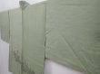 Photo2: 6120T02z510 Vintage Japanese Kimono Silk HAORI Trees Pistachio green (2)