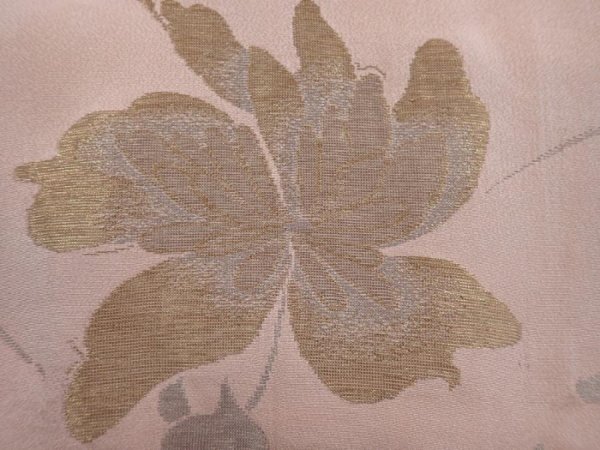 Photo4: 6120T05z660 Vintage Japanese Kimono Silk HAORI Flower Pink (4)