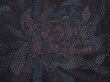 Photo4: 6120T07z580 Vintage Japanese Kimono Silk HAORI Flower Black (4)