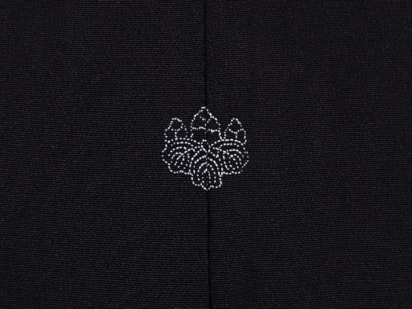 Photo5: 6120T08z480 Vintage Japanese Kimono Silk HAORI Scenery Black (5)