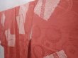 Photo2: 6120T09z790 Vintage Japanese Kimono Silk KOMON  Dark coral (2)