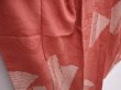 Photo3: 6120T09z790 Vintage Japanese Kimono Silk KOMON  Dark coral (3)