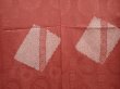 Photo5: 6120T09z790 Vintage Japanese Kimono Silk KOMON  Dark coral (5)