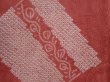 Photo6: 6120T09z790 Vintage Japanese Kimono Silk KOMON  Dark coral (6)