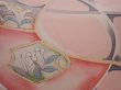 Photo6: 6120T10z850 Vintage Japanese Kimono Silk KOMON Flowers Pink (6)