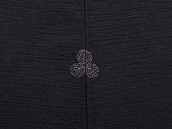 Photo5: 6121T05z520 Vintage Japanese Kimono Silk HAORI Branch Black (5)