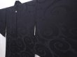 Photo2: 6121T07z620 Vintage Japanese Kimono Silk HAORI Karakusa Black (2)