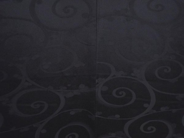 Photo3: 6121T07z620 Vintage Japanese Kimono Silk HAORI Karakusa Black (3)