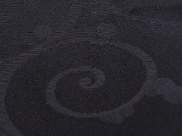 Photo4: 6121T07z620 Vintage Japanese Kimono Silk HAORI Karakusa Black (4)