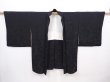 Photo6: 6121T07z620 Vintage Japanese Kimono Silk HAORI Karakusa Black (6)