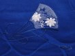 Photo5: 6121T08z500 Vintage Japanese Kimono Silk HAORI Folding fan Dark blue (5)