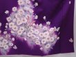 Photo7: 6121T10z1050 Vintage Japanese Kimono Silk FURISODE Butterfly Grape (7)