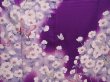 Photo8: 6121T10z1050 Vintage Japanese Kimono Silk FURISODE Butterfly Grape (8)