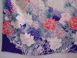 Photo6: 6121T11z1070 Vintage Japanese Kimono Silk FURISODE Peony Light gray (6)