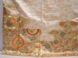 Photo6: 6121T12z1350 Vintage Japanese Kimono Silk FURISODE Flowers Sand beige (6)