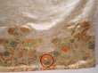 Photo7: 6121T12z1350 Vintage Japanese Kimono Silk FURISODE Flowers Sand beige (7)
