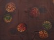 Photo3: 6126T01z570 Vintage Japanese Kimono Silk HAORI  Dark brown (3)