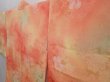 Photo2: 6126T02z540 Vintage Japanese Kimono Silk HAORI Flower Orangered (2)