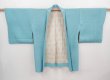 Photo5: 6126T03z470 Vintage Japanese Kimono Silk HAORI  Light blue (5)