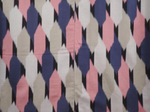 Photo5: 6126T07z940 Vintage Japanese Kimono Silk OMESHI Sand beige (5)