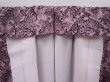 Photo7: 6126T08z900 Vintage Japanese Kimono Synthetic TSUMUGI Flowers Pink (7)